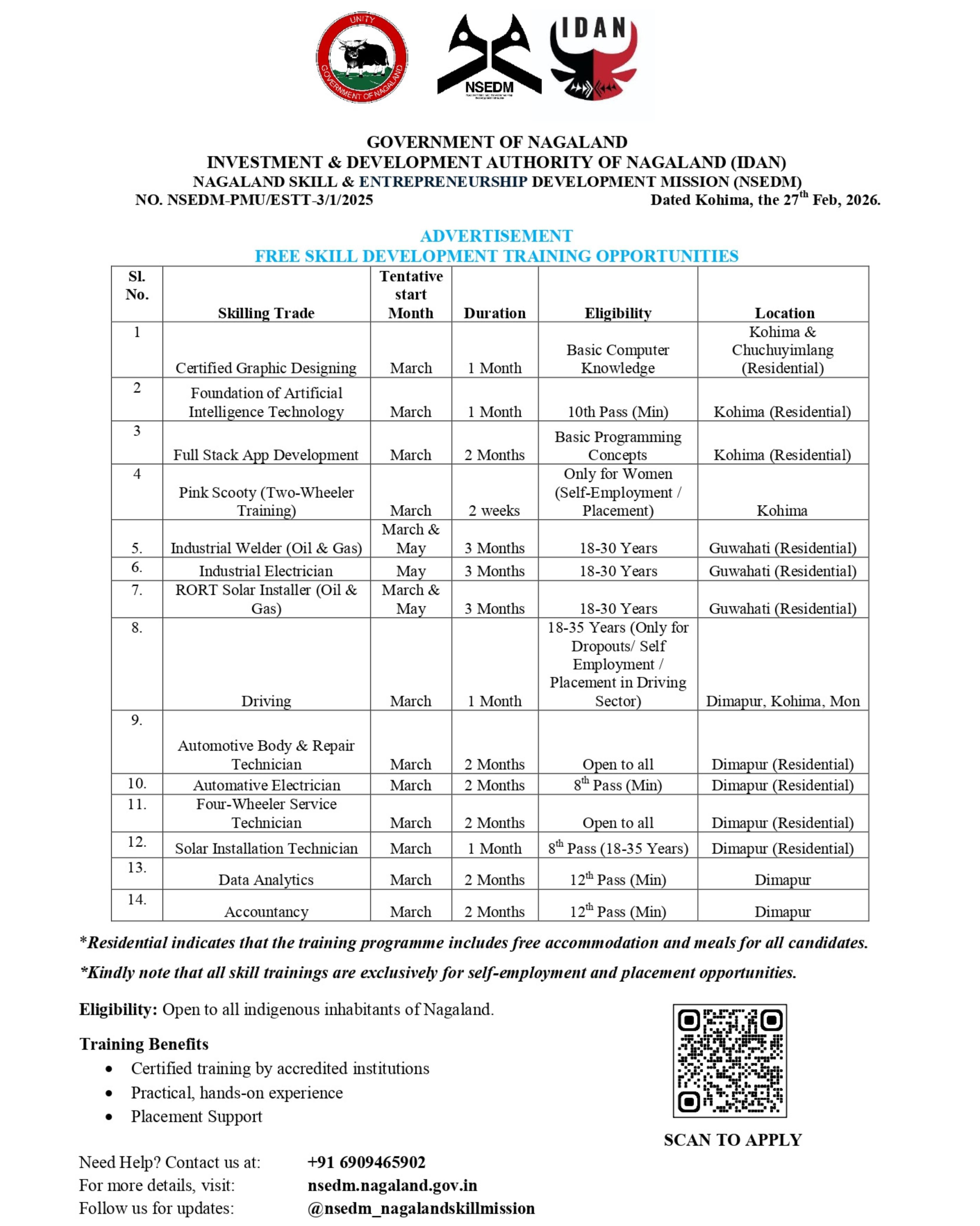 NSEDM Third Phase Advertisement
